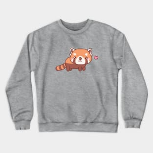 Cute Little Red Panda Doodle Crewneck Sweatshirt